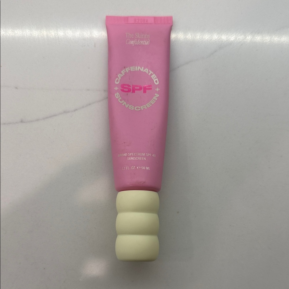 Skinny confidential  Pink Caffeinated Sunscreen